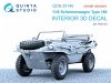 Quinta Studio QDS-35146 Schwimmwagen Type 166 3D-Printed & coloured Interior on decal paper (Hero) (Small version) 1/35